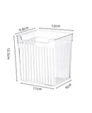 Refrigerator Fruit and Vegetable Egg Rack, Refrigerator Automatic Rolling Egg Storage Container, Refrigerator Large Capacity Egg and Fruit and Vegetable Organizer with Lid, Clear Plastic Egg Dispenser, Tray and Bin -Clear White Refrigerator Side Organizer