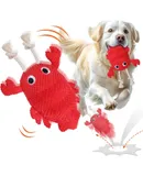 Lobster Interactive Dog Toy to Keep Them Busy with Electric Moving Automatic Ball, Plush Stuffed Funny Cute Puppy Pet Toy for Boredom Christmas Birthday Gift for Small, Medium, Large Dogs