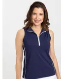 Keep it Covered Sleeveless Golf Top Navy