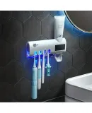 Intelligent toothbrush sterilizer UV sterilization punch-free bathroom wall-mounted rack toothbrush holder