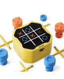 GiiKER Tic Tac Toe Bolt Game, Original 3-in-1 Handheld Puzzle Game Console, Portable Travel Games for Car Ride,  Birthday Gifts for Ages 3+,Yellow