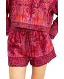 Love The Label Samba Ikat Print Pull On Shorts In Samba Ikat Print