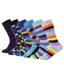 Mio Marino Men's Retro Collection Dress Socks 6 Pack-Nifty Cluster-10-13