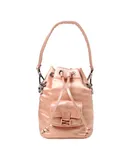 Fendi Mon Tresor Baguette Baby Pink Nylon Bucket Mini Crossbody Bag