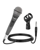 5 Core Microphone 1 Piece Dynamic Professional Black Karaoke XLR Wired Mic