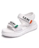 PLOVERP Sports sandals for women summer 2024 new thick-soled Velcro outer wear soft-soled non-slip Roman beach shoes super soft