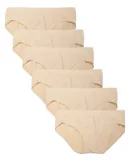 6 Pack Hipster Brief Nylon Spandex Underwear