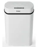 Smart Sensor Trash Can With Lighting And Five Modes, Infrared Sensor, Touch Sensor 15L Trash Can For Living Room, Bathroom, Kitchen