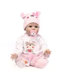 Oneid Reborn Baby Dolls - 22 Inch Soft Weighted Body Lifelike Newborn Girl Doll, Handmade Silicone Realistic Sleeping Baby Doll That Look Real, Kids Gift Box for 3+ Year Old