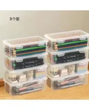 Large capacity pencil case (pencils not included), 8-pack, clear, solid color, holds approximately 298 pencils