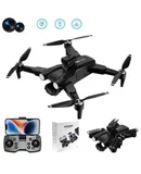 Optical flow five-surface obstacle avoidance quadcopter dual camera aerial photography remote control airplane toys. Foldable, toy drone gift, 1080P HD camera, one button start, headless mode, flight with reference point, 360° flip