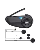 EJEAS 1PC Motorcycle Helmet Intercoms 800m BT Wireless Headset 7-People Switch Intercoms Built-in FM Radio Waterproof Support APP Control Hands-Free Calls Auto-Answer Stereo Music