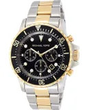 Reloj Michael Kors Hombre | Coleccion Everest | Modelo MK8311 | Caja Redonda | Ø 45mm Acero inoxidable | Cierre Desplegable | Movimiento Cuarzo | Dial Negro | Cristal Mineral | Correa Acero inoxidable Plateado | 100m / 10 ATM | Línea Lujo