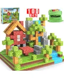 Magnetic Blocks, 100PCS，Build Mine Magnet World Set STEM Montessori Sensory Cubes for Toddlers, Magnetic Birthday Gift Toys for Aged 3-12 Boys & Girls，B15