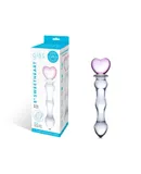 Glas 8in Sweetheart Glass Dildo Heart