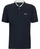 Hugo Boss Men's Paddy 1 Polo Shirt w/ White Collar, Navy