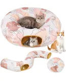 womens Cheese Wedge Display Box with 60 Rainbow Mice Cat Toy, Rainbow, 5X-Large US