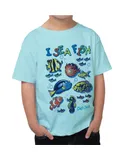 Kids Crew Tee - I Sea Fish - Chill by DelSol for Kids - 1 Pc T-Shirt (5/6T)