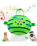 Interactive Dog Toys Chew-Resistant Interactive Dog Ball Nylon Dog Balls with Rope Bluetooth-Enabled for Music Connection Moving Dog Ball Interactive Dog Balls for Large Dogs