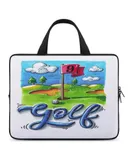 Golf Course Laptop Bag Women Man 10 12 13 15 17 Inch Office Notebook Travel Computer Handbag Waterproof Bag Notebook Cover