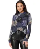 Johnny Was Women's The Janie Favorite Peony Puff Sleeve Mock Neck Top