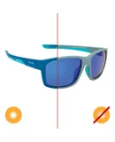 Solize Oceans Away - Gray to Dark Blue by DelSol for Men - 1 Pc Sunglasses