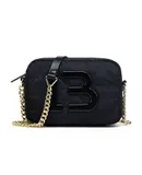 Women's BIMBA Y LOLA Handbag Simple Nylon Shoulder Bag Large Letter Logo Crossbody Bag