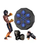 Rmeet Smart Music Boxing Machine, Smart Bluetooth Music Boxing ，Parent-Child Games,+(One pair of adult half-finger gloves + one pair of children's gloves )