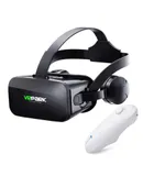 VR Glasses - Virtual Reality 3D Glasses are Equipped with Headphones for 4.5 to 6.0 inch Smartphone Virtual Reality Blu-ray VR Glasses -Black J20 +WhiteY1