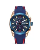Men's Quartz Watches, Sporty Silicone Strap Quartz Watches, Fashionable Luminous Disc Chronograph Wristwatch