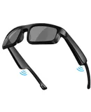 Smart Glasses, Polarized Bluetooth Sunglasses, Built-in Mic & Speakers, Voice Assistant, UV Protection Audio Sun Glass,Black