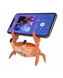 Bluetooth speaker, creative crab with claws wireless multi-functional Bluetooth speaker, mobile phone holder, small audio subwoofer, portable speaker, funny gift, orange丨speaker holder two-in-one丨fashionable ornament