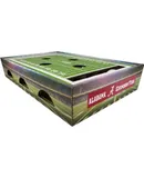 NCAA Alabama Crimson Tide Cat Scratcher Box, Game Day Cat Toy, NCAA Football Field Designed Cat Scratcher & Lounge, Stimulating Cat Game, AL-5028