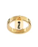 Fendi Master Key Pendant Gold Finish Metal Large Fashion Ring
