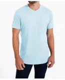 Swet Tailor Softest V Neck T-Shirt In Light Blue