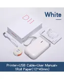d11 Household self-adhesive thermal label machine Handheld portable mobile phone Bluetooth mini label printer