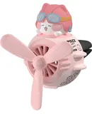 Car Air Freshener, Cute Pilot Cat Car Diffuser Propeller Air Fresheners