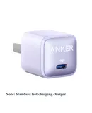 Anker Mobile Phone Fast Charging Wall Charger Ice Jade Purple 20W Safe Charging Suitable for Apple 8-15