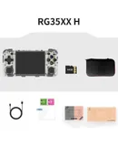 RG35XX H Retro Handheld Game with Linux System, 3.5 Inch IPS Screen Built-in 64G TF Card 5528 Games Support HDMI TV Output 5G WiFi Bluetooth 4.2 ,white