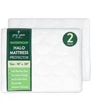 Waterproof Bassinet Mattress Pad Cover Compatible with Halo BassiNest Swivel, Glide, Premiere & Luxe Series \u2013 2 Pack Quilted Mattress Protector Made from Soft Bamboo Terry \u2013 18