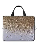 Glam Gold Glam #3 (Photo of Glitter Only Not Reflective) Laptop Bag Women Man 10 12 13 15 17 Inch Office Notebook Travel Computer Handbag Waterproof Bag Notebook Cover