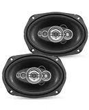 5Core 6x9 Car Speaker Pair 800W 4Ohm 2 Way Coaxial Speaker Audio w Super Tweeter Fit for Vehicle