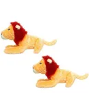 MIGHTYWhite Lion Squeaker-Multiple Layers. Made Durable, Strong & Tough. Interactive Play Dog Toy (Tug, Toss & Fetch). Machine Washable & It Floats. (Regular 2 Pack)