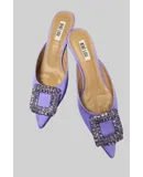 Bibi Lou Open Back Pump In Mauve