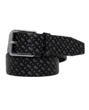 Hugo Boss Men's Roll B Monogram Belt, Black