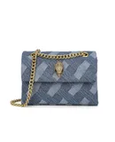 Women's Blue Splicing Kurt Geiger Sewing Fashion Chain Bag Shoulder Bag