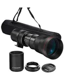 420-1600mm f/8.3 HD Manual Super Telephoto Zoom Lens for Canon EOS Rebel 850D 250D 4000D 3000D 2000D