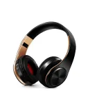 HIFI Stereo Earphones Bluetooth Headphone Music Headset FM and Support SD Card with Mic for Smartphone Tablet