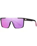 Women Men Sunglasse Square Flat Top Big Frame UV400 Sun Glasses Oversized TR7543