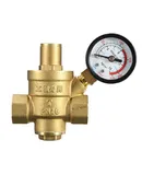 DN15 1/2' Inch Brass Water Pressure Reducing Regulator Reducer & Gauge